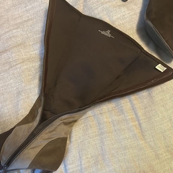 brown suede knee high boots - Picture 6 of 8